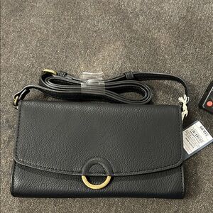 Elegant Black Leather Women's Bag